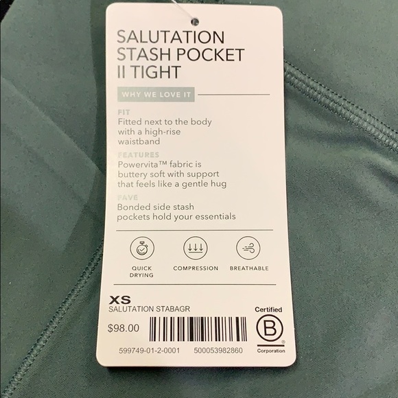 Saluting Stash pocket 7/8 tights - Picture 2 of 2